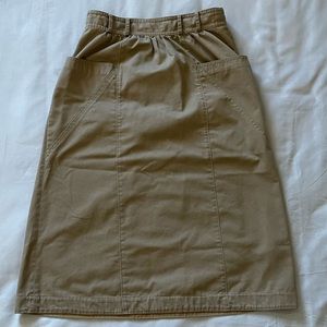 Coach Trench skirt in their iconic brown color